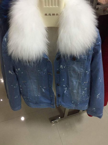 korean style women winter parka fox fur lined coat long sleeve denim holes jacket snow coats, Black
korean style women winter parka fox fur lined coat long sleeve denim holes jacket snow coats, Black