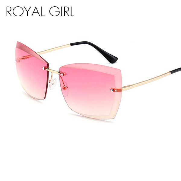 wholesale- royal girl rimless women sunglasses square vintage ombre 2017 summer glasses ss187, White;black
wholesale- royal girl rimless women sunglasses square vintage ombre 2017 summer glasses ss187, White;black