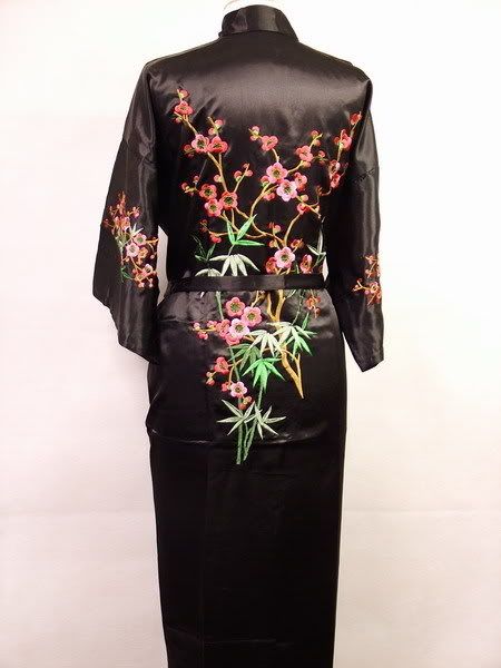 wholesale- black women silk kimono kaftan robe gown chinese traditional embroidered sleepwear nightgown size s l xl xxl xxxl wr053, Black;red
wholesale- black women silk kimono kaftan robe gown chinese traditional embroidered sleepwear nightgown size s l xl xxl xxxl wr053, Black;red