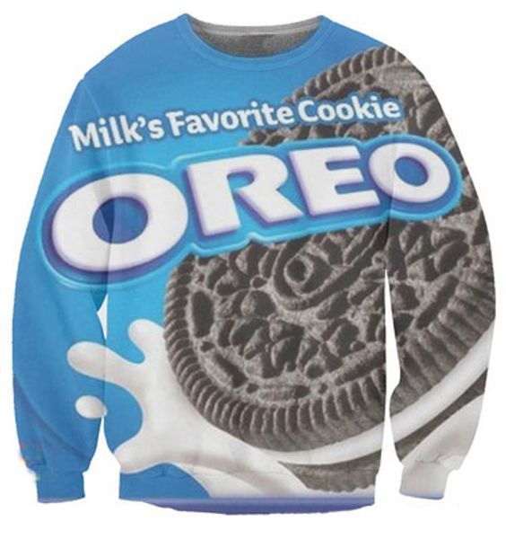 Wholesale-Harajuku Women/Men tops milks favorite OREO cookie print pullover 3d sweatshirt hoodies sportsuits plus size S-XXL Free shipping
Wholesale-Harajuku Women/Men tops milks favorite OREO cookie print pullover 3d sweatshirt hoodies sportsuits plus size S-XXL Free shipping