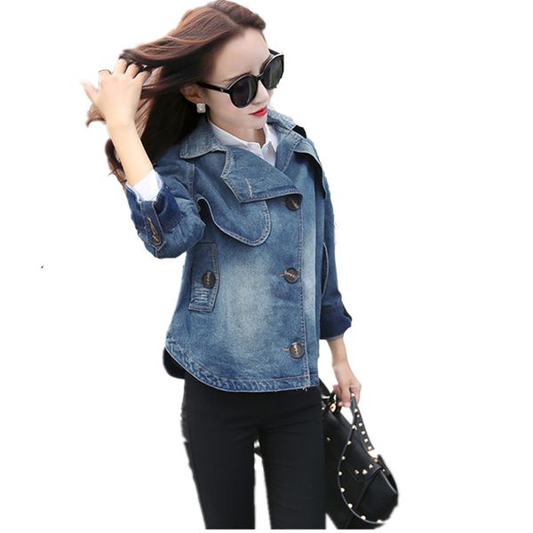 wholesale- women's jacket european fashion loose cape-style coat casual denim jacket short coats w384, Black;brown
wholesale- women's jacket european fashion loose cape-style coat casual denim jacket short coats w384, Black;brown
