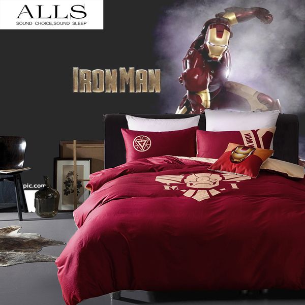 wholesale-es bedding set iron man night-luminous duvet cover size 100% cotton sheet for boys/new 2016
wholesale-es bedding set iron man night-luminous duvet cover size 100% cotton sheet for boys/new 2016