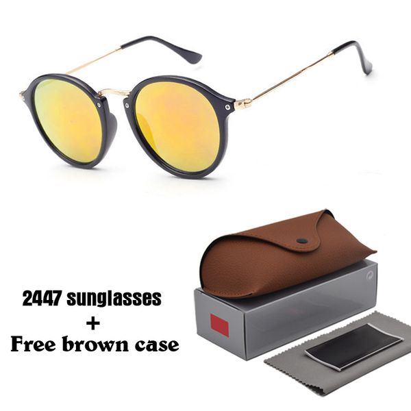 sunglasses women men retro vintage sun glasses uv400 lense goggle 9 colors with brown cases and box, White;black
sunglasses women men retro vintage sun glasses uv400 lense goggle 9 colors with brown cases and box, White;black
