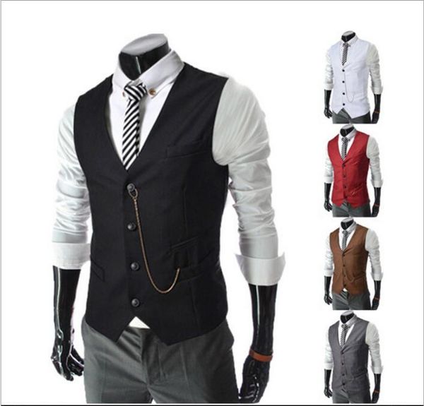 1 pecs formal men's waistcoat new arrival fashion groom tuxedos wear bridegroom vests casual slim vest custom made with chain, Black;white
1 pecs formal men's waistcoat new arrival fashion groom tuxedos wear bridegroom vests casual slim vest custom made with chain, Black;white