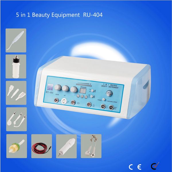 ru-404 multi-function 5 in 1 beauty instrument microcurrent face lift machine ultrasonic vacuum spray spot removal hf beauty equipment, Black;white
ru-404 multi-function 5 in 1 beauty instrument microcurrent face lift machine ultrasonic vacuum spray spot removal hf beauty equipment, Black;white
