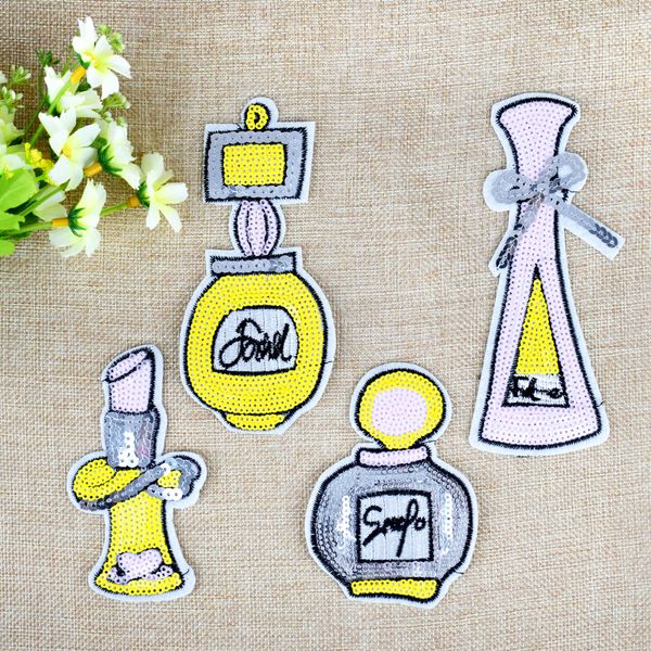 4 style sequined perfume patches for clothing bags iron on transfer applique patch for sweater jeans diy sew on embroidered sequins 10/pcs, Black
4 style sequined perfume patches for clothing bags iron on transfer applique patch for sweater jeans diy sew on embroidered sequins 10/pcs, Black