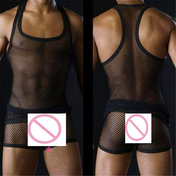 wholesale- men' tanks male underwear gay clothing mesh net fashion man clothes undershirts for men sleeveless vest fishnet, White;black
wholesale- men' tanks male underwear gay clothing mesh net fashion man clothes undershirts for men sleeveless vest fishnet, White;black