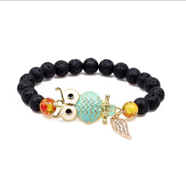 fashion natural black lava stone owl charm bracelet aromatherapy essential oil diffuser bracelet jewelry for women, Golden;silver
fashion natural black lava stone owl charm bracelet aromatherapy essential oil diffuser bracelet jewelry for women, Golden;silver