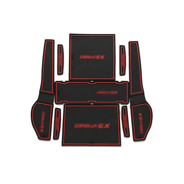 9pcs non-slip rubber interior car door armrest storage panel mat cup holder slot pad cover sticker for toyota corolla ex 2009-2013
9pcs non-slip rubber interior car door armrest storage panel mat cup holder slot pad cover sticker for toyota corolla ex 2009-2013
