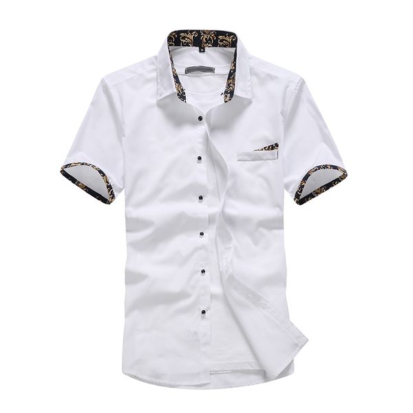 wholesale-2016 turn-down collar casual short sleeve cotton men shirt chemise homme camisa social masculina -clothing, White;black
wholesale-2016 turn-down collar casual short sleeve cotton men shirt chemise homme camisa social masculina -clothing, White;black