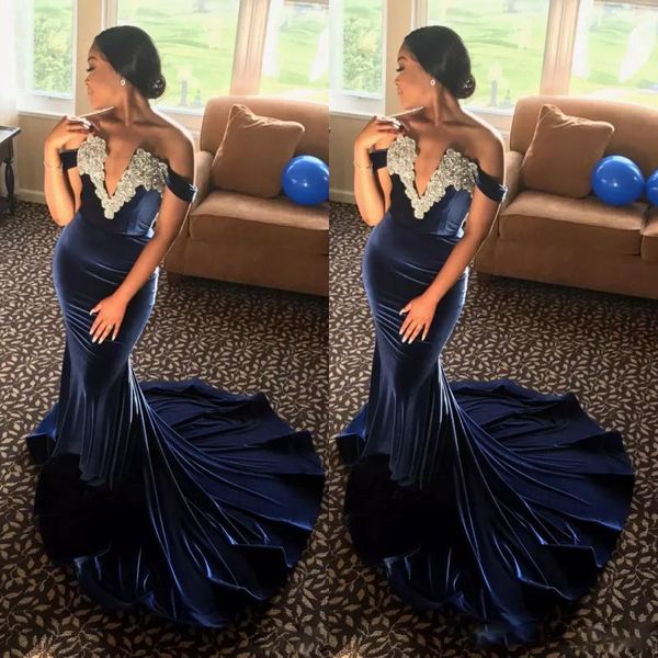 velvet african formal dresses evening wear deep v neck off shoulder mermaid prom dress appliques beads holiday party dress vestidos festa, Black;red
velvet african formal dresses evening wear deep v neck off shoulder mermaid prom dress appliques beads holiday party dress vestidos festa, Black;red