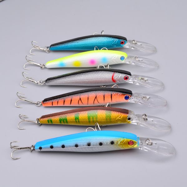 new pencil minnow plastic hard bait 12.5cm 14g deep dving vibrative artificial lure fishing tackle 6colors 30pcs/lot
new pencil minnow plastic hard bait 12.5cm 14g deep dving vibrative artificial lure fishing tackle 6colors 30pcs/lot