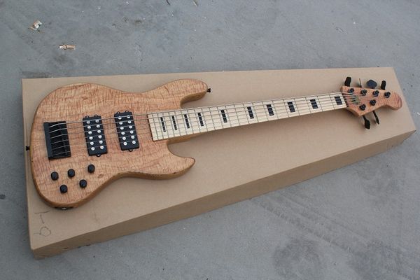 custom natural 6 string jazzbass bass electric guitar 9v battery active pickups maple neck black block fingerboard inlay black
custom natural 6 string jazzbass bass electric guitar 9v battery active pickups maple neck black block fingerboard inlay black