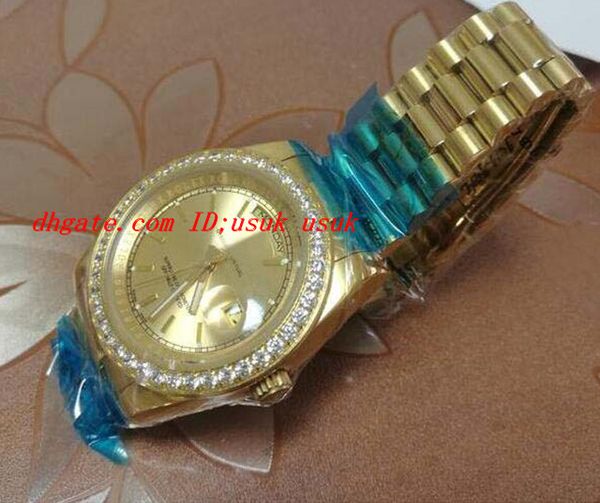 luxury watches 18k yellow gold mens large diamond solid diamond watch 41mm automatic mechanical man watch wristwatch, Slivery;brown
luxury watches 18k yellow gold mens large diamond solid diamond watch 41mm automatic mechanical man watch wristwatch, Slivery;brown