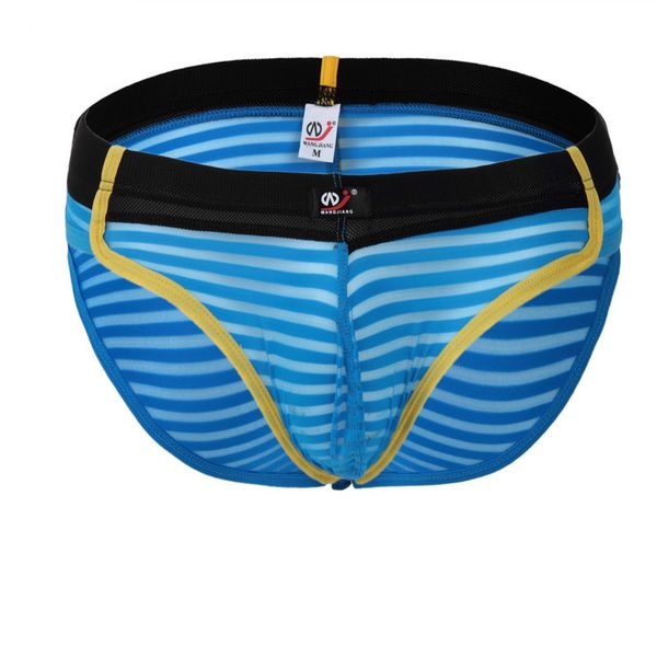 #4006sj wholesale wangjiang brand men's underwear stripes gauze briefs silky translucent thin underpants panties cuecas, Black;white
#4006sj wholesale wangjiang brand men's underwear stripes gauze briefs silky translucent thin underpants panties cuecas, Black;white