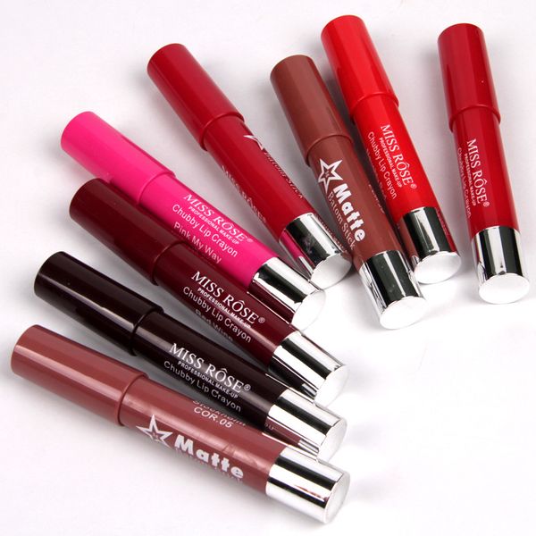 miss rose 8 colors matte lipstick batom stick rotate tube lip stick with display box.120 pcs/lot dhl
miss rose 8 colors matte lipstick batom stick rotate tube lip stick with display box.120 pcs/lot dhl