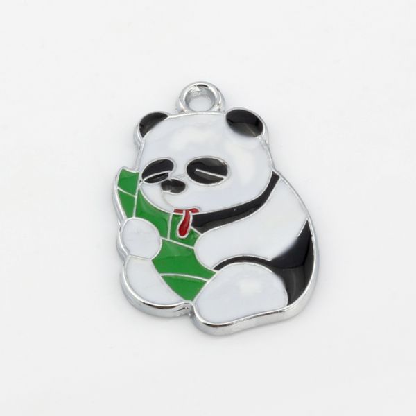 100pcs enamel panda eating bamboo shoots charm pendant 19x 28 mm diy jewelry, Bronze;silver
100pcs enamel panda eating bamboo shoots charm pendant 19x 28 mm diy jewelry, Bronze;silver