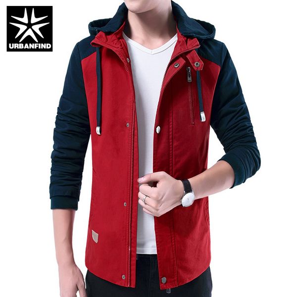 wholesale- men hooded jackets patchwork design spring jacket men large size m-4xl zipper up man fashion coats red / khaki / blue, Black;brown
wholesale- men hooded jackets patchwork design spring jacket men large size m-4xl zipper up man fashion coats red / khaki / blue, Black;brown