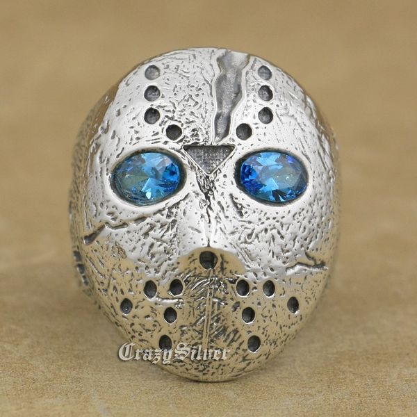 925 sterling silver halloween jason mask dark aquamarine eyes mens biker rocker punk ring 9d205 us size 7 ~ 15, Golden;silver
925 sterling silver halloween jason mask dark aquamarine eyes mens biker rocker punk ring 9d205 us size 7 ~ 15, Golden;silver