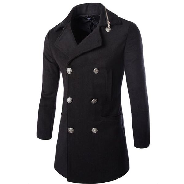 fall-2016 casual fashion mens jackets and coats duffle coat stylish british style single breasted mens pea coat wool trench coat, Tan;black
fall-2016 casual fashion mens jackets and coats duffle coat stylish british style single breasted mens pea coat wool trench coat, Tan;black
