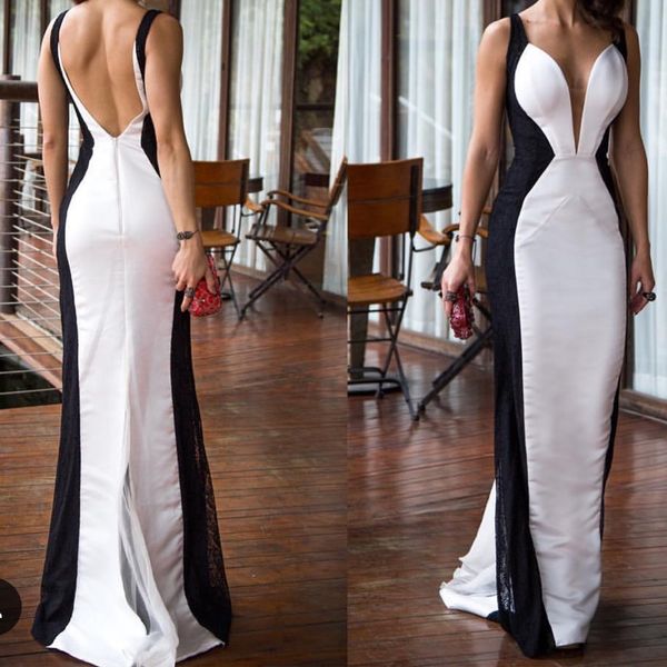 white satin black lace color mixture straight long evening dresses gowns sweetheart tank elegant formal dress backless back slit party gown, Black;red
white satin black lace color mixture straight long evening dresses gowns sweetheart tank elegant formal dress backless back slit party gown, Black;red