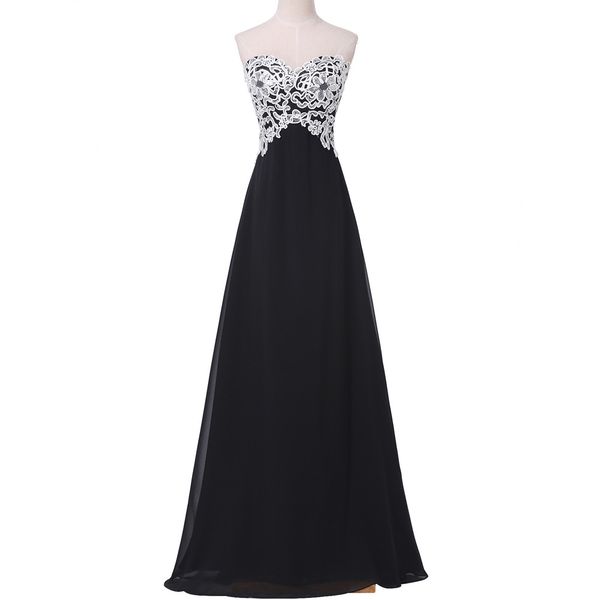 Black Long Sweetheart Prom Dresses 2019 Newest Sexy Lace Strapless Party Formal Gown Lace-up Sleeveless Evening Dresses Robe de soiree
Black Long Sweetheart Prom Dresses 2019 Newest Sexy Lace Strapless Party Formal Gown Lace-up Sleeveless Evening Dresses Robe de soiree