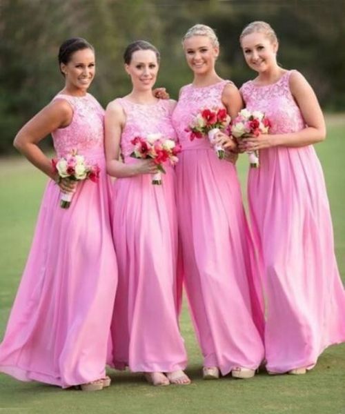 simple pink bridesmaid gowns 2016 jewel lace chiffon backless long junior maid of honor gowns wedding party bride formal wear cheap, White;pink
simple pink bridesmaid gowns 2016 jewel lace chiffon backless long junior maid of honor gowns wedding party bride formal wear cheap, White;pink