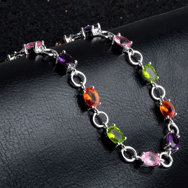 Новый шарм Кристалл браслет для женщин 925 твердые стерлингового серебра браслеты
Новый шарм Кристалл браслет для женщин 925 твердые стерлингового серебра браслеты