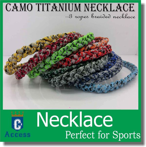 2017 sports baseball camo titanium healthy gt tornado 3 ropes necklace , 3 braid rope necklaces ,3 weave necklace, Golden;silver
2017 sports baseball camo titanium healthy gt tornado 3 ropes necklace , 3 braid rope necklaces ,3 weave necklace, Golden;silver