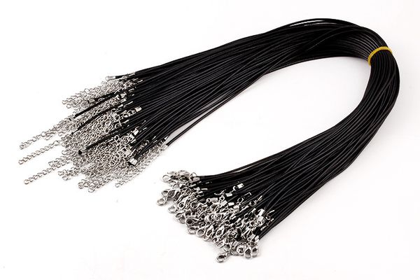 20 Inch Black Wax Leather Snake String Rope for Necklace DIY Jewelry Cord and Wire Lobster Clasp
20 Inch Black Wax Leather Snake String Rope for Necklace DIY Jewelry Cord and Wire Lobster Clasp