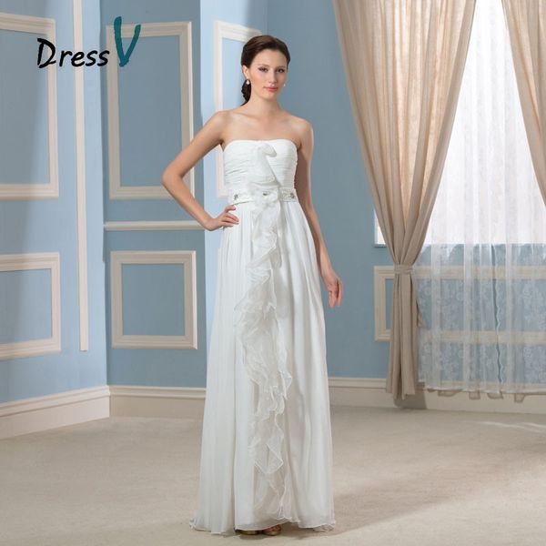 2019 Fabulous Strapless Column Floor-Length Beading Chiffon Wedding Dress Long Chiffon Wedding Gown Casamento Vestido De Noiva free shipping
2019 Fabulous Strapless Column Floor-Length Beading Chiffon Wedding Dress Long Chiffon Wedding Gown Casamento Vestido De Noiva free shipping