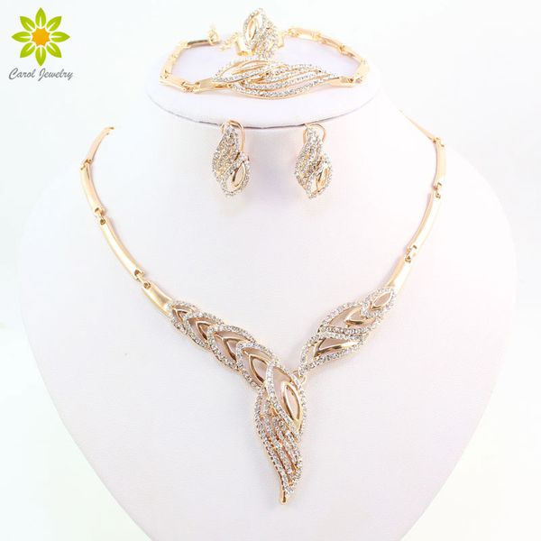 new arrival fashion 18k gold plated clear crystal necklace bracelet earrings ring wedding african jewelry sets, Slivery;golden
new arrival fashion 18k gold plated clear crystal necklace bracelet earrings ring wedding african jewelry sets, Slivery;golden