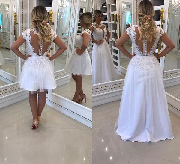 glamorous lace see through back white wedding dresses 2021 bridal gowns with crystal beads a line sheer illusion neck with detachable train
glamorous lace see through back white wedding dresses 2021 bridal gowns with crystal beads a line sheer illusion neck with detachable train