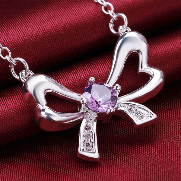 bowknot zircon sterling silver plated necklace dmsn601 size p:2.6x2.1cm,18 inchs ; fashion 925 silver plate necklaces jewelry chain
bowknot zircon sterling silver plated necklace dmsn601 size p:2.6x2.1cm,18 inchs ; fashion 925 silver plate necklaces jewelry chain