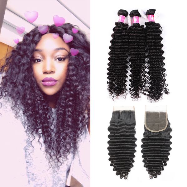 7a deep curly virgin brazilian hair bundle with lace clo ure unproce ed peruvian human hair weave with clo ure 1b black oft hair weft
7a deep curly virgin brazilian hair bundle with lace clo ure unproce ed peruvian human hair weave with clo ure 1b black oft hair weft