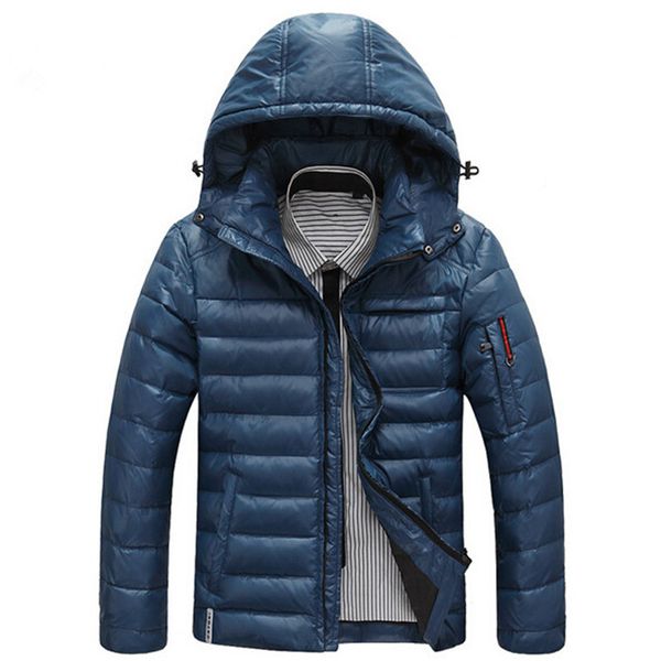 wholesale- warm men's down jackets slight waterproof casual outerwear snow coats thick hooded winter duck down jacket for man, Black
wholesale- warm men's down jackets slight waterproof casual outerwear snow coats thick hooded winter duck down jacket for man, Black