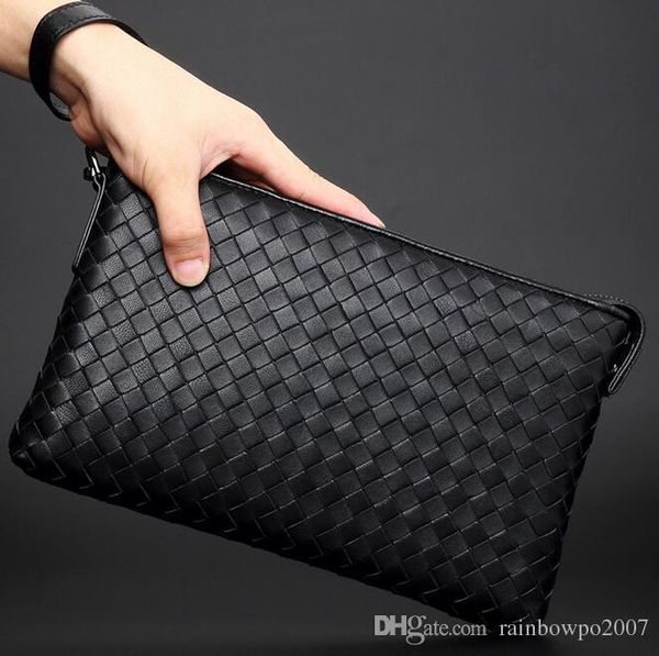 Brand new purse factory direct male package Europe hand woven men leather hand bag high-grade soft sheepskin woven business mens hand bag, Small black
Brand new purse factory direct male package Europe hand woven men leather hand bag high-grade soft sheepskin woven business mens hand bag, Small black