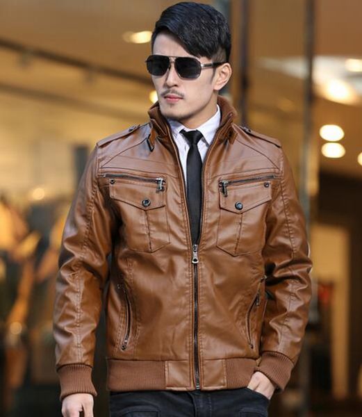 new winter men's slim leather jacket men plus velvet thickening motoodezhda lead singer dress costumes/ m-4xl, Black
new winter men's slim leather jacket men plus velvet thickening motoodezhda lead singer dress costumes/ m-4xl, Black