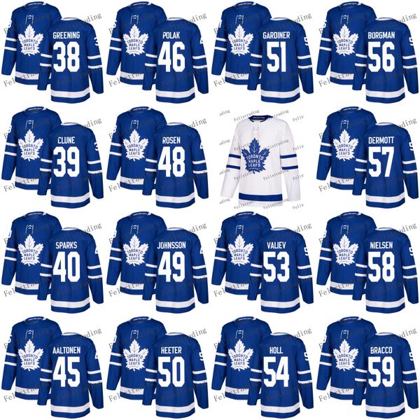 38 Colin Greening Garret Sparks Cal Heeter Callé Rosen Rinat Valiev Justin Holl Adam Brooks 2018 Season Toronto Maple Leafs Hockey Jerseys
38 Colin Greening Garret Sparks Cal Heeter Callé Rosen Rinat Valiev Justin Holl Adam Brooks 2018 Season Toronto Maple Leafs Hockey Jerseys