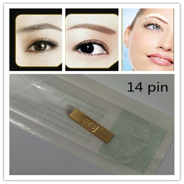 100 pcs pcd 14 needles bevel permanent makeup eyebrow blade for 3d permanent makeup handmade manual tattoo pen cosmetic eyebrows
100 pcs pcd 14 needles bevel permanent makeup eyebrow blade for 3d permanent makeup handmade manual tattoo pen cosmetic eyebrows