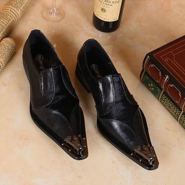 selling luxury mens business leisure leather shoes fashion designer metal toe charm black slip on flat shoes men party 38-46
selling luxury mens business leisure leather shoes fashion designer metal toe charm black slip on flat shoes men party 38-46