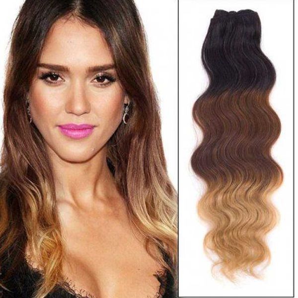 Черный до коричневого до светлого Ombre тела волны клип в человеческих волос расшир
Черный до коричневого до светлого Ombre тела волны клип в человеческих волос расшир