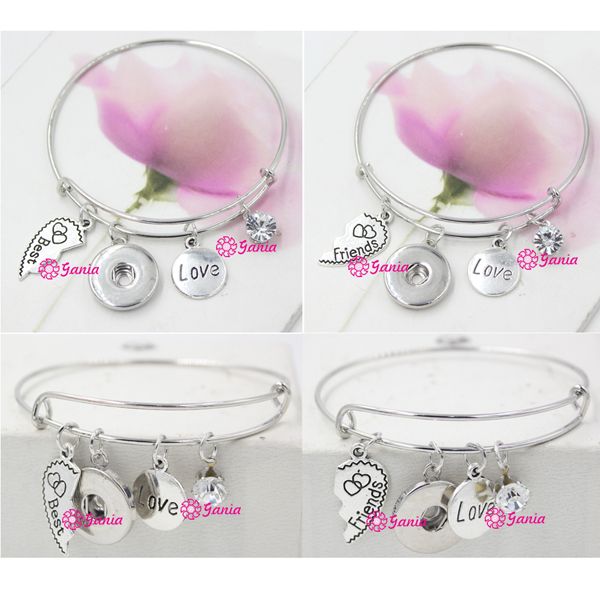 New Fashion Interchangeable Jewelry Wire Bangle Best Friends 18mm Snap Bangles&Bracelets Jewelry for Friends Gift Birthday Gift Jewelry
New Fashion Interchangeable Jewelry Wire Bangle Best Friends 18mm Snap Bangles&Bracelets Jewelry for Friends Gift Birthday Gift Jewelry