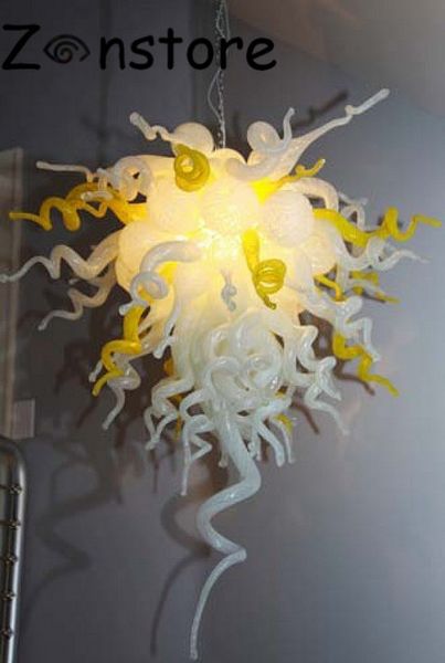 fancy light домашнее украшение лимонный желтый использование люстра водить источник света современная рука выдувное стекло люстры