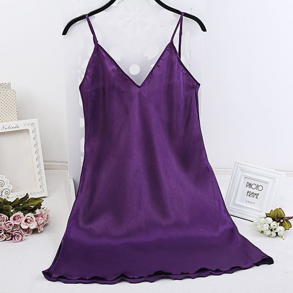 wholesale-summer new female rayon satin sleepwear women mini spaghetti strap nightgown mujer pijamas robe nighdress ng003, Black;red
wholesale-summer new female rayon satin sleepwear women mini spaghetti strap nightgown mujer pijamas robe nighdress ng003, Black;red