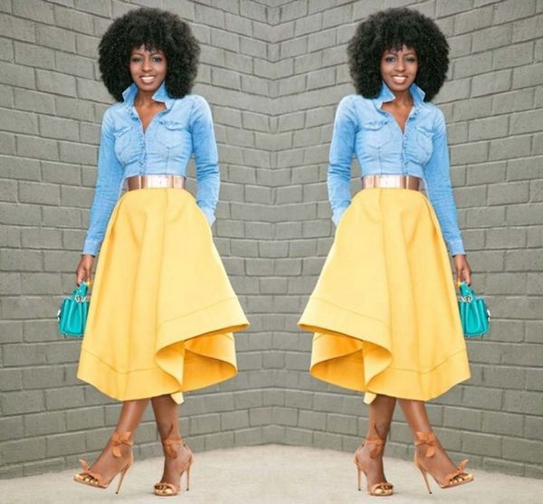yellow satin skirt 2017 autumn winter women skirts a line zipper waist ready to wear bust skirt party gown not including the belt, Black
yellow satin skirt 2017 autumn winter women skirts a line zipper waist ready to wear bust skirt party gown not including the belt, Black