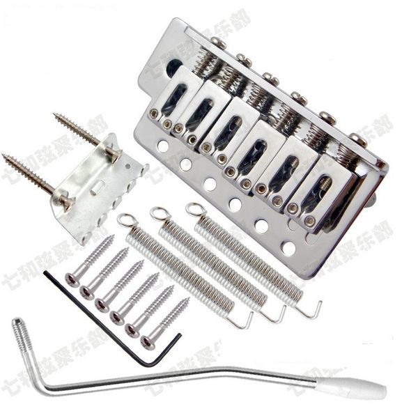 1 set chrome 6 strings electric guitar tremolo bridge with bar guitar parts musical instrument accessories
1 set chrome 6 strings electric guitar tremolo bridge with bar guitar parts musical instrument accessories