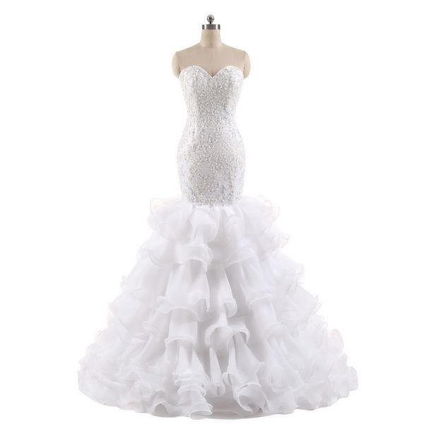elegant sweetheart backless appliqued vestido de noiva foto real white bridal gown mermaid wedding dresses
elegant sweetheart backless appliqued vestido de noiva foto real white bridal gown mermaid wedding dresses