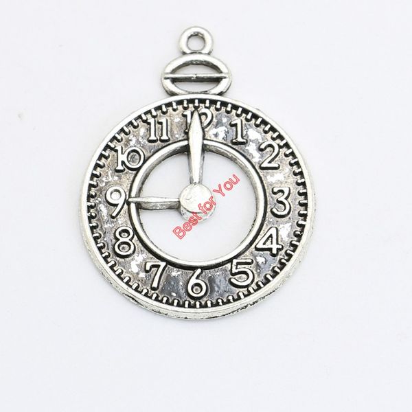 antique silver plated vintage clock charms pendant bracelet necklace jewelry making diy handmade 32x25mm, Bronze;silver
antique silver plated vintage clock charms pendant bracelet necklace jewelry making diy handmade 32x25mm, Bronze;silver