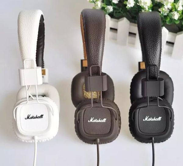 

Marshall Major headphones With Mic Deep Bass DJ Hi-Fi Headphone HiFi Headset Professional DJ Monitor Headphone with retail package